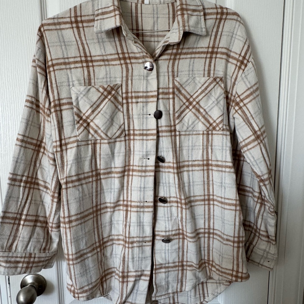 Plaid Button-Up Shirt - Picture 1 of 1